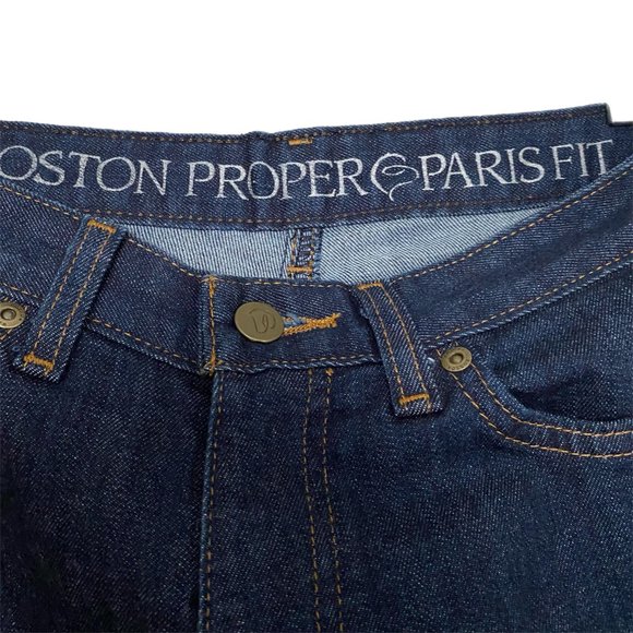 Boston Proper Jeans Women's Skinny Dark Wash Paris Fit High Waist Pants Size 6 - Picture 3 of 6